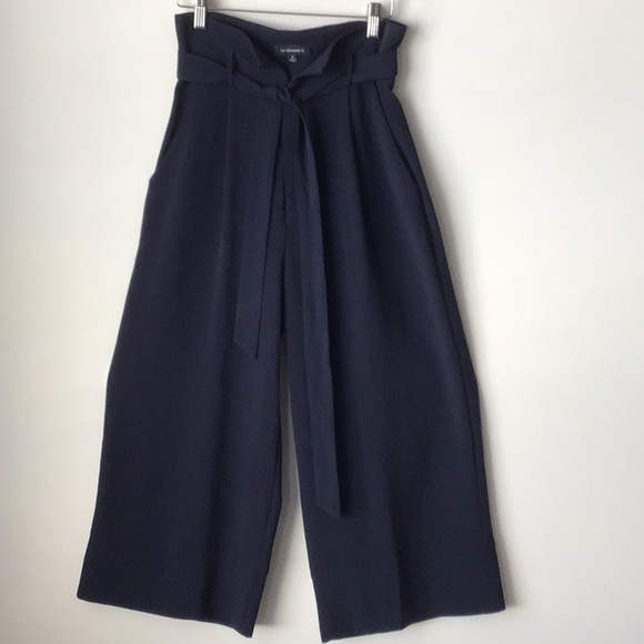 LA Charme U Paperbag Wide Leg Trouser Pants - Picture 2 of 8